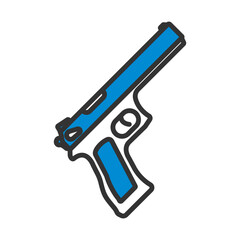 Obraz premium Gun Icon