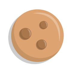 Fototapeta premium Vector graphic of biscuit. Cookie illustration with flat design style. Suitable for content design assets