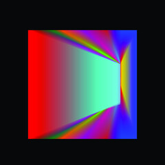 Vector Illustration . Colorful square .Liquid gradient Logo . Design element . Abstract Geometric shape .
