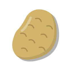 Vector graphic of potato. Vegetable illustration with flat design style. Suitable for content design assets