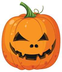 Halloween pumpkin cartoon style