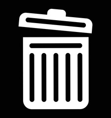 Trash basket, rubbish basket, waste icon