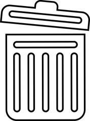 Trash icon vector. trash can icon. Delete icon vector