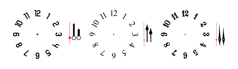 clock isolated on white background	