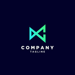 Logo unique luxury gradient colorful design