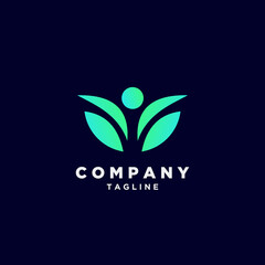 Logo unique luxury gradient colorful design