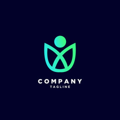 Logo unique luxury gradient colorful design