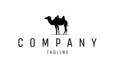 creative simple vector of camel logo design