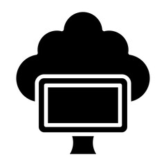 Cloud Computing Icon Style