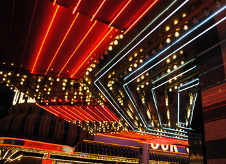 Neon lights of the Fremont Casino in Las Vegas, Nevada