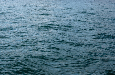 over the sea and the waves. Blue water asbstract. 