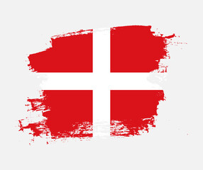 Artistic Sovereign Military Order of Malta national flag design on painted brush concept