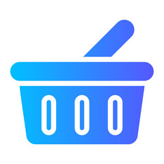 shopping basket gradient icon