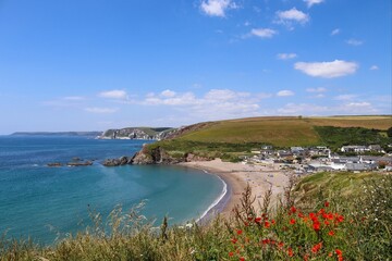 A beautiful sunny day at Bigbury
