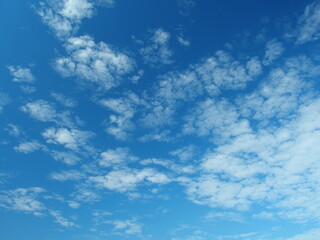 夏の青空と雲