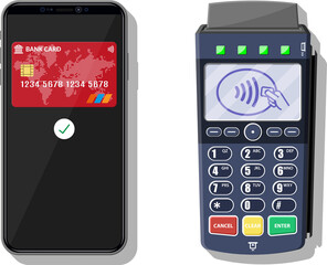 POS terminal and smartphone payment transaction