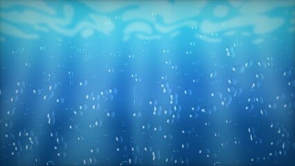 Naklejka na ściany i meble Underwater background illustration with bubbles of water 