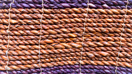 details of webbing rattan background texture.