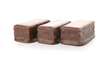 Bird's milk candies isolated on white background