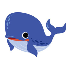 Fototapeta premium Cartoon Drawing Of A Whale