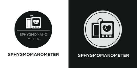 Creative (Sphygmomanometer) Icon, Vector sign.