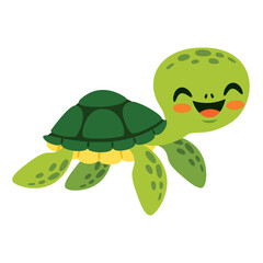 Cartoon Drawing Of A Sea Turtle