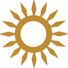 Sun Logo Icon Illustration
