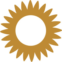 Sun Logo Icon Illustration
