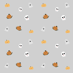 Fototapeta premium The halloween pattern for wallpaper