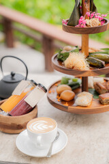 table setting for a holiday afternoon tea