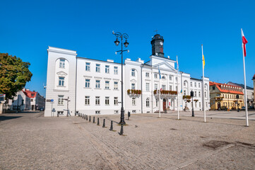 Town hall in Plock, Masovian Voivodeship, Poland