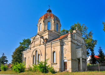 Fototapeta premium Orthodox church of the Nativity of the Blessed Virgin. Krzywcza, Subcarpathian Voivodeship, Poland.