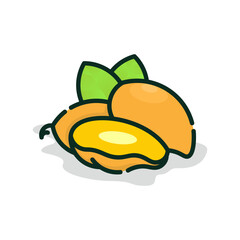 fresh mango illustration cartoon design