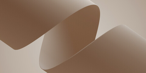 3D abstract minimal podium brown background for product presentation background. 3d rendering illustration.