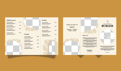 Food Trifold Brochure Template