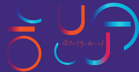 Obraz premium Abstract Colorful template banner with gradient color. Design liquid shape with copy space