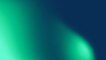 Abstract green and blue gradient background. Smooth transitions of iridescent colors. Colored and blurred gradient.