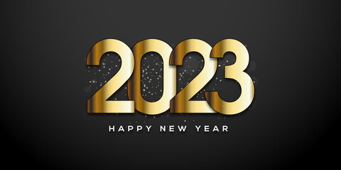 Obraz premium 2023 Happy New Year