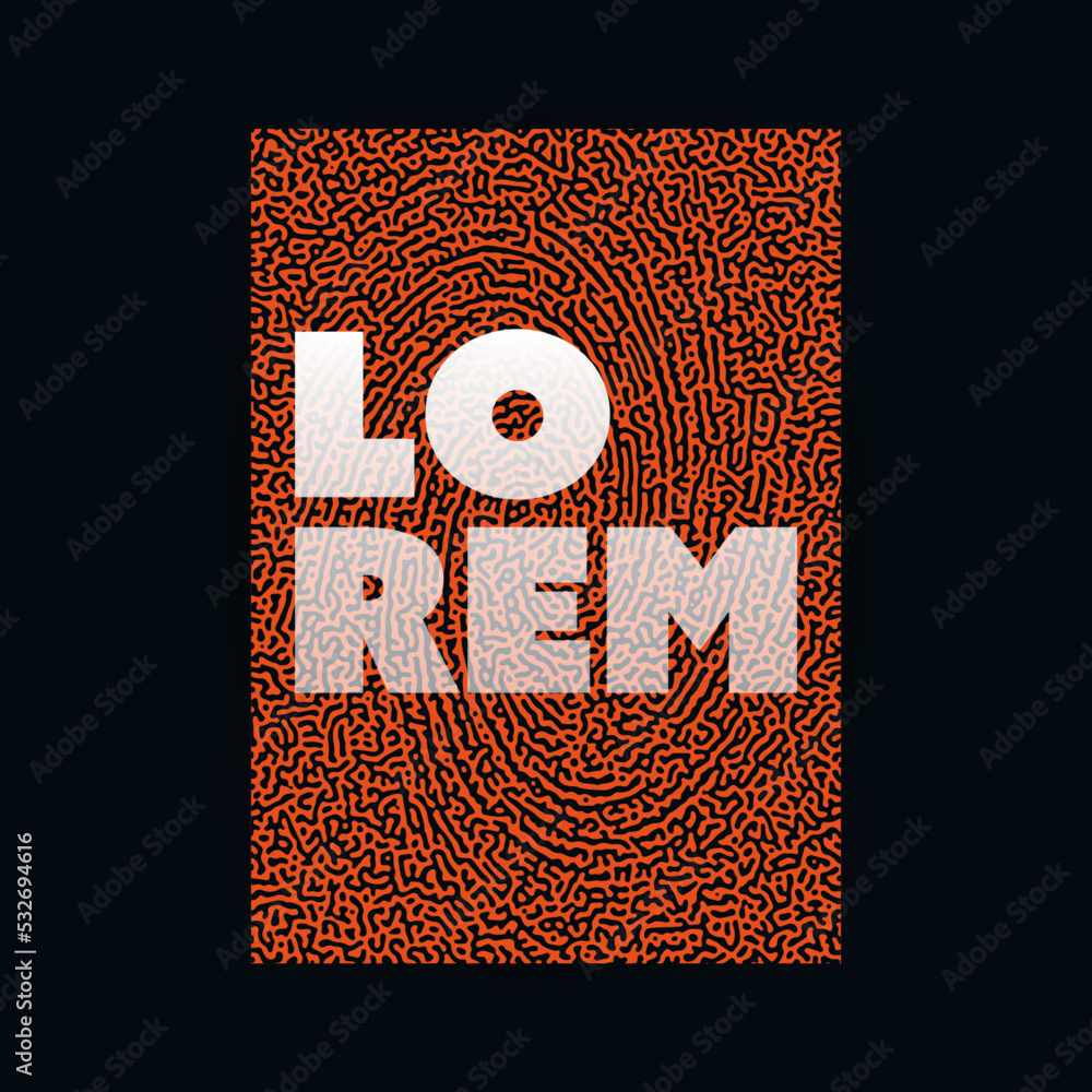 Aufkleber retro style abstract flyer or cover design for your business with red digitally generated pattern - 