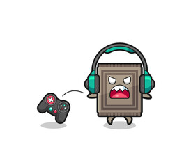 carpet gamer mascot is angry