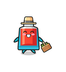 toothpaste herbalist character searching a herbal