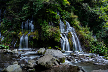 山梨県　吐竜の滝