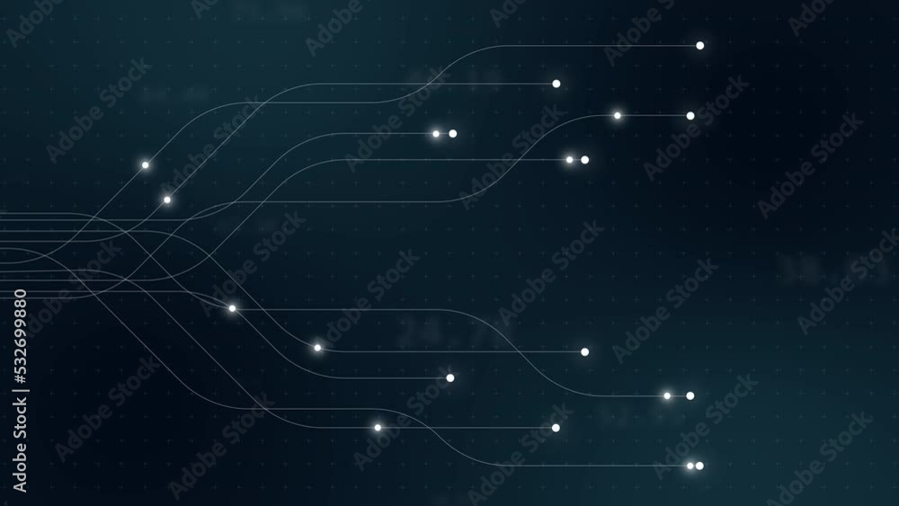 Poster Abstract digital dot line particle data background connecting technology concept.Innovative data transmission graphic.