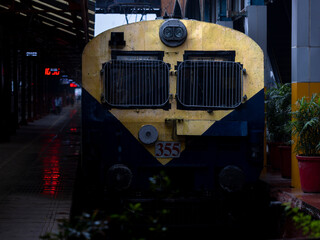 Train at New Delhi train station