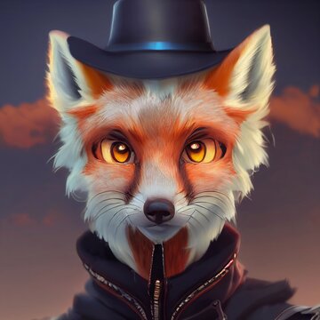 3d Realistic Fox Cartoon Character Design 