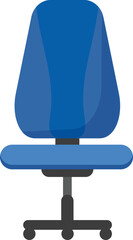 Desk chair furniture icon cartoon vector. Office side. Business job