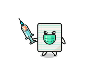 illustration of the paper to fight the virus