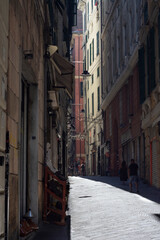 Streets and buildings of the city of Genova