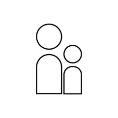 Graphic flat user icon for your design and website