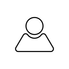 Graphic flat user icon for your design and website